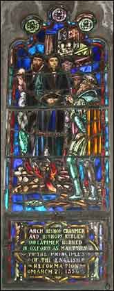 Thomas Cranmer Stained Glass Window, Christ Church, Little Rock, AR