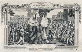 Thomas Cranmer Archbishop of Canterbury Burnt at the Stake in Oxford