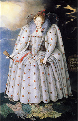 Queen Elizabeth, c.1592. The Ditchley Portrait