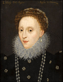 Queen Elizabeth I, after the Siena sieve portrait.