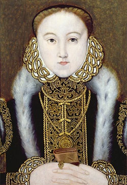 Elizabeth as Princess, c. 1555.