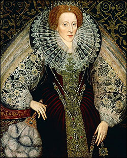 Queen Elizabeth with a Fan, 1585-