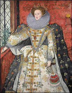 Queen Elizabeth. Copy of the Peace Portrait, 1588