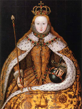 Coronation Portrait of Queen Elizabeth.