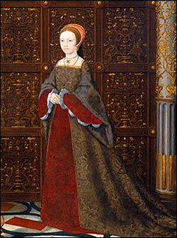 Detail of Princess Elizabeth from 'The Family of Henry VIII'