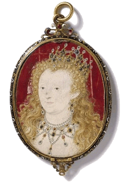 Queen Elizabeth miniature by Nicholas Hilliard, c.1590-1603