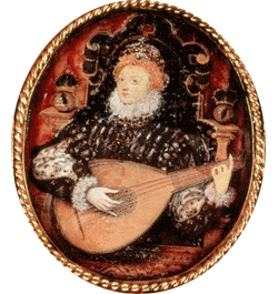 Queen Elizabeth Playing the Lute, c. 1576