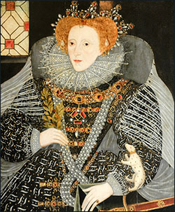 Queen Elizabeth. Copy of the Ermine Portrait.
