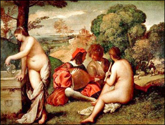 Giorgione (with Titian) Fete Champetre.