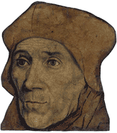 John Fisher, Bishop of Rochester.  Sketch after Hans Holbein, the Younger. NPG.