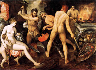 Frans Floris. Venus at Vulcan's Forge, c1560