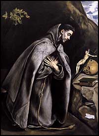 El Greco. St Francis Meditating, 1595