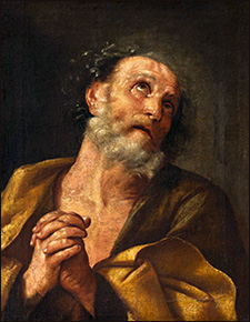 Guido Reni. Penitent St. Peter, 17th century.