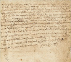 Facsimile of Henry VIII's letter to Anne Boleyn from the Vatican collections.