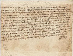 Henry VIII Letter to Anne Boleyn, 1527.