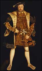 King Henry VIII, after Holbein's Whitehall mural. The Royal Collection.