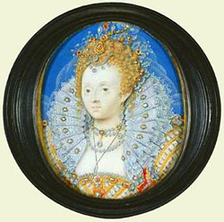 Queen Elizabeth I miniature by Nicholas Hilliard, c.1595