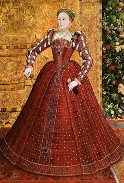 Queen Elizabeth by Steven van der Meulen, 1560s.