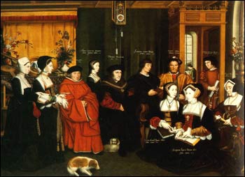 Sir Thomas More and his Family. Rowland Lockey, after Hans Holbein, the Younger. 1593. Nostell Priory.