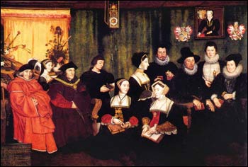Sir Thomas More, his father, his household and his descendants. Rowland Lockey, after Hans Holbein, the Younger. 1593. NPG.