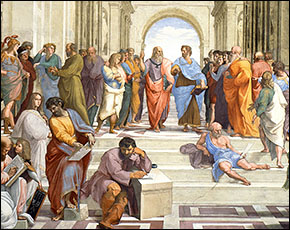 Detail of 'The School of Athens' by Raphael, 1511