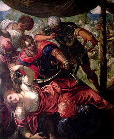 Tintoretto. Battle between Turks and Christians, c1589