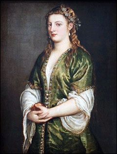Titian. Portrait of a Lady, 1555