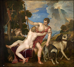 Titian. Venus and Adonis, 1554. The Prado, Madrid.