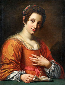 Simon Vouet. Portrait of a Young Woman, c1620.