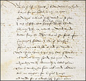 Manuscript image of Wyatt's 'Whoso list to hunt' from the Egerton MS