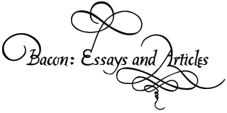 Essays and Articles on Sir Francis Bacon