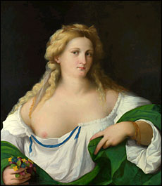 Palma Vecchio. Blonde Woman. c1520.