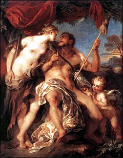 Francois Lemoine. Hercules and Omphale, 1724.