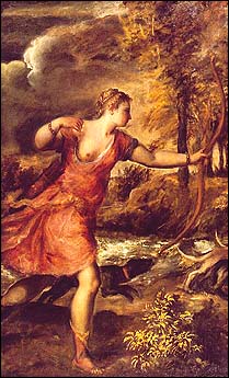 Titian. Death of Actaeon [Detail]. 1562.