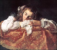 Domenico Feti. Sleeping Girl, c. 1615