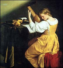 Gentileschi, Orazio. The Lute Player, approx. 1610.