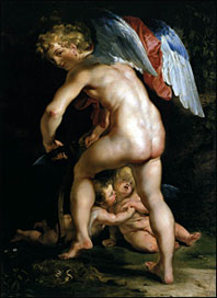 Peter Paul Rubens. Cupid Making his Bow, 1612.