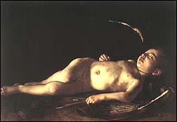 Caravaggio. Sleeping Cupid. 1608.