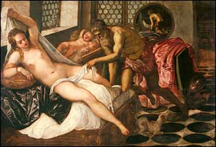 Tintoretto. Mars and Venus Surprised by Vulcan c1555
