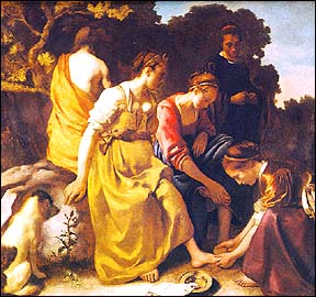 Jan Vermeer. Diana and Her Companions. 1655-56.