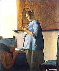 Jan Vermeer. Woman in Blue.