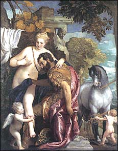 Paolo Veronese. Mars and Venus United by Love. c. 1570.