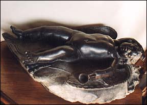 statue of a sleeping putto