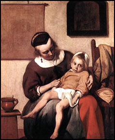 Gabriel Metsu. Sick Child. 1660.